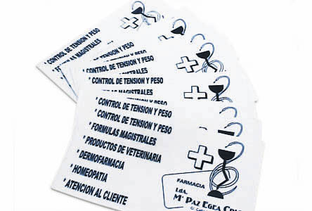 tarjeta publicitaria